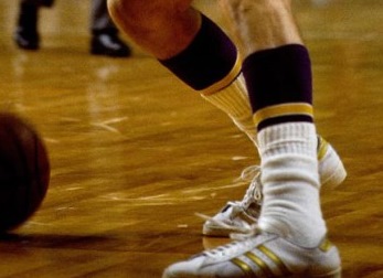 Jerry West in the Adidas Superstar